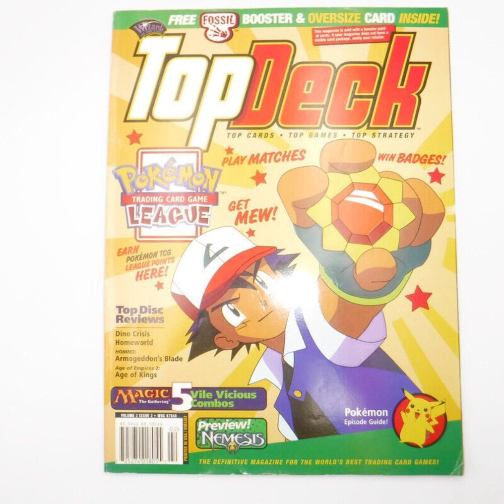TOP DECK Magazine Vol 2 Issue 2 February 2000 Pokemon TCG Collectible